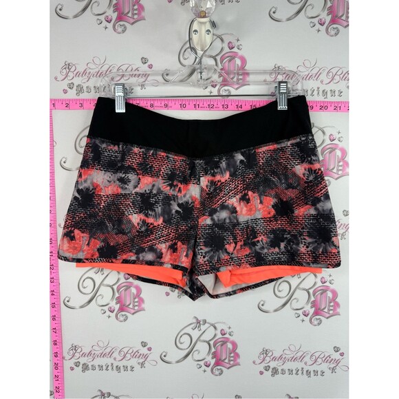 MPG Pants - MPG shorts dual neon tie dye Black & Coral Tie-Dye Athletic Shorts